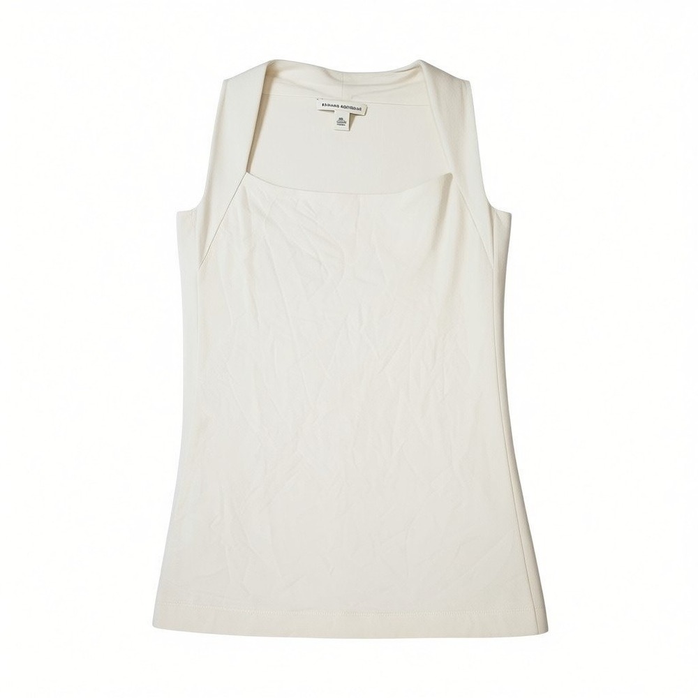 Banana‎ Republic Cream Modal Spandex Square Neck Sleeveless Tank Top XS